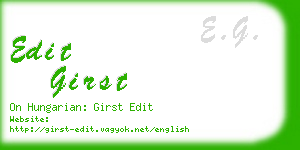 edit girst business card